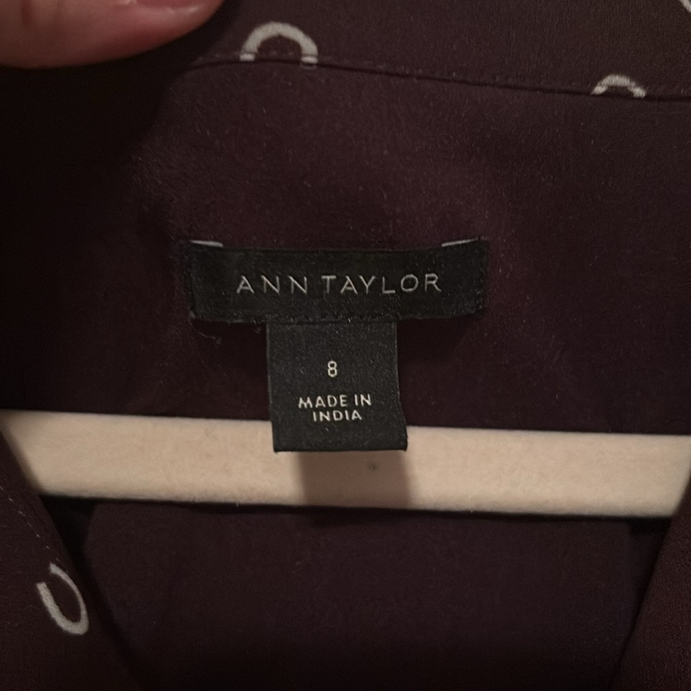 A6 - Ann Taylor horseshoe belted dress size 8 - Picture 6 of 9